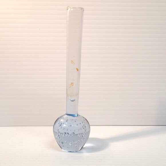 Holmegaard Bud Vases Denmark Set 3 Blown Glass Controlled Air Bubbles Single - Picture 4 of 10